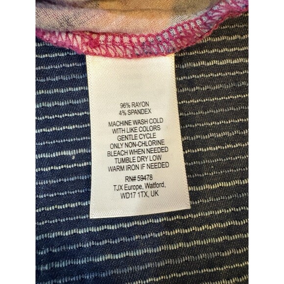 Cynthia Rowley Strapless Maxi Dress Women M Ikat Boho Festival Bright Summer Y2K - Picture 5 of 8